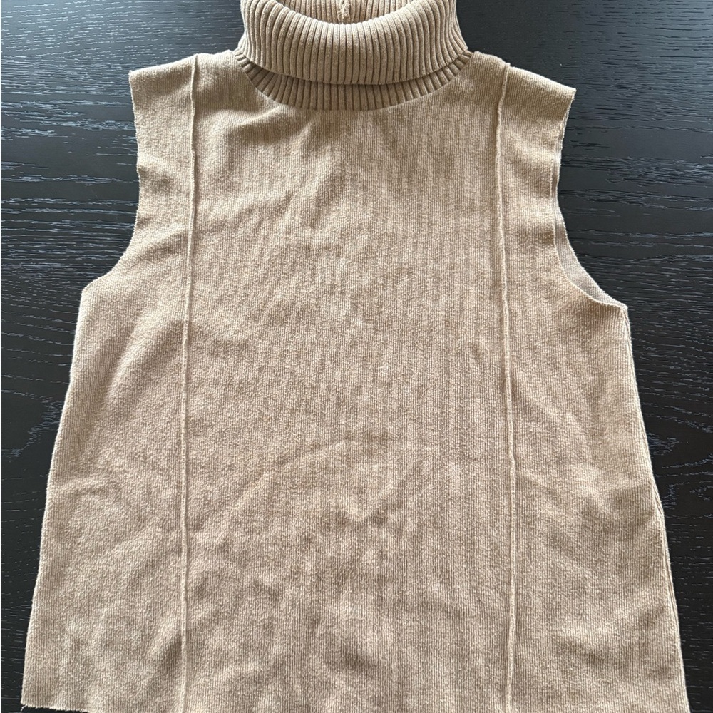 Zara Camel Ribbed Sweater